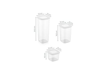 Syril Förvaringslådor 10 cm - Vit - Förvaring - Småförvaring - Förvaringslåda - Plastback & plastlåda