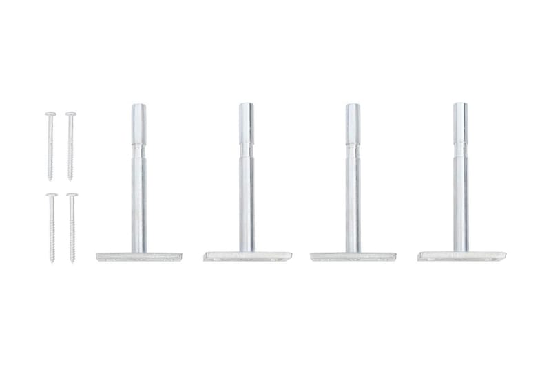 Vägglådor ek och vit 2 st 60x23,5x10 cm MDF - Vit/Trä - Förvaringslåda