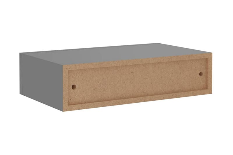 Väggmonterade lådor grå 2 st 40x23,5x10 cm MDF - Grå - Förvaringslåda