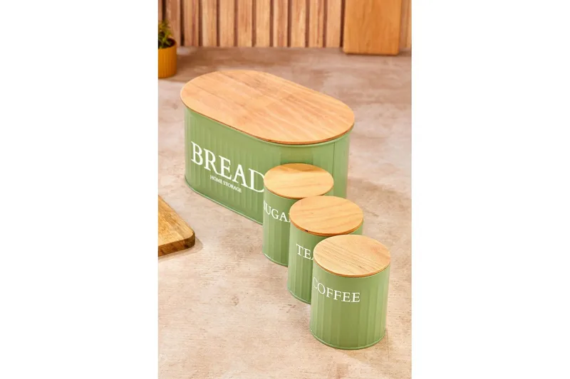 Förvaringslådesats (4 delar) Selinbridge Grön - Grön - Förvaring - Småförvaring