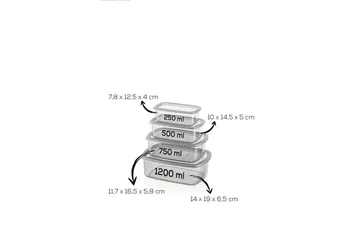 Förvaringslådesats (8 delar) Rasalas8 Antracit - Mörkgrå - Förvaring - Småförvaring - Förvaringslåda