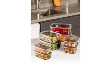 Förvaringslådesats (8 delar) Rasalas8 Antracit - Mörkgrå - Förvaring - Småförvaring - Förvaringslåda