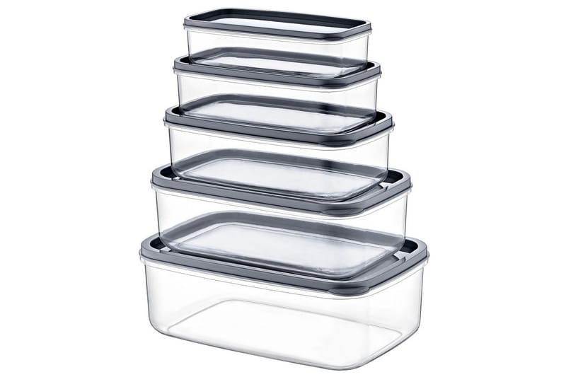 Förvaringslådeset (10 delar) Quantis Transparent - Ivory - Förvaring - Småförvaring