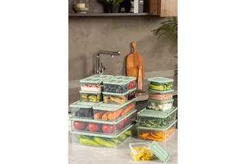 Förvaringslådeset (18 delar) Soyam 18 Mint - Mintgrön - Förvaring - Småförvaring