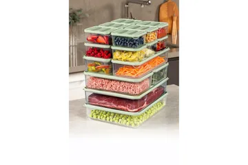 Förvaringslådeset (18 delar) Soyam 18 Mint - Mintgrön - Förvaring - Småförvaring