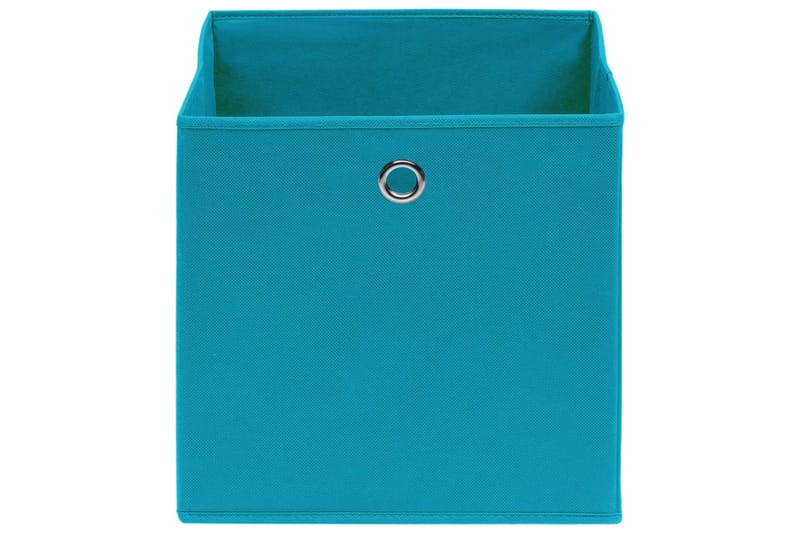 Förvaringslådor 10 st non-woven tyg 28x28x28 cm babyblå - Turkos - Förvaringslåda