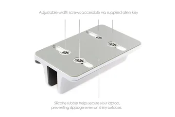 Bordsställ Desire2 2-in-1 Justerbar Aluminium - Silver - Förvaring - Småförvaring - Förvaringsställ - Laptopställ