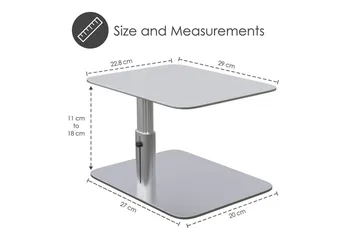 Datorställ Desire2 Vertikalt Justerbart - Silver - Förvaring - Småförvaring - Förvaringsställ - Laptopställ