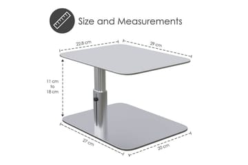 Datorställ Desire2 Vertikalt Justerbart - Silver - Förvaring - Småförvaring - Förvaringsställ - Laptopställ