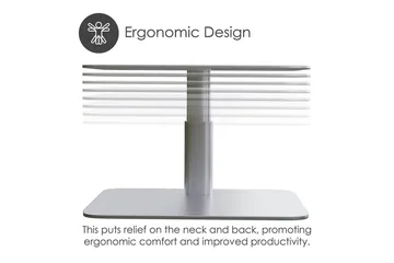 Datorställ Desire2 Vertikalt Justerbart - Silver - Förvaring - Småförvaring - Förvaringsställ - Laptopställ