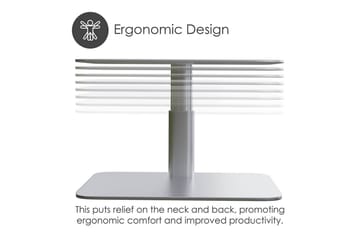 Datorställ Desire2 Vertikalt Justerbart - Silver - Förvaring - Småförvaring - Förvaringsställ - Laptopställ