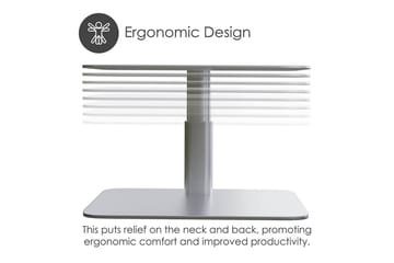 Datorställ Desire2 Vertikalt Justerbart - Silver - Förvaring - Småförvaring - Förvaringsställ - Laptopställ