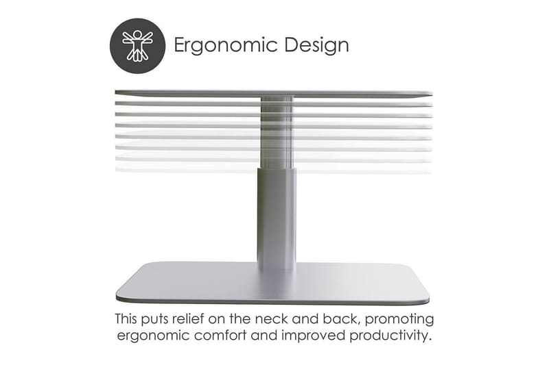 Datorställ Desire2 Vertikalt Justerbart - Silver - Förvaring - Småförvaring - Förvaringsställ - Laptopställ