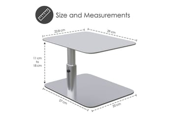 Datorställ Desire2 Vertikalt Justerbart - Silver - Förvaring - Småförvaring - Förvaringsställ - Laptopställ