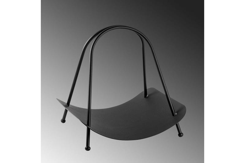 Dekorativt Metalltillbehör Mirven Svart - Svart - Förvaring - Småförvaring - Förvaringsställ - Vedställ & vedhylla
