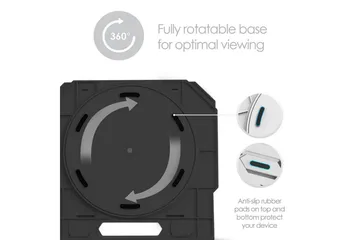 Laptopställ Desire2 2-in-1 360 Roterbar Svart - Svart - Förvaring - Småförvaring - Förvaringsställ - Laptopställ