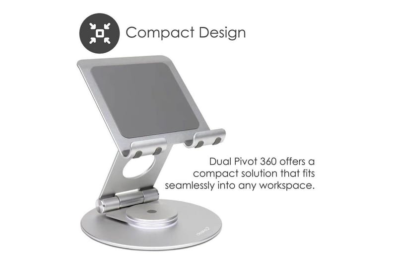 Laptopställ Desire2 Dual Pivot 360 - Silver - Förvaring - Småförvaring - Förvaringsställ - Laptopställ