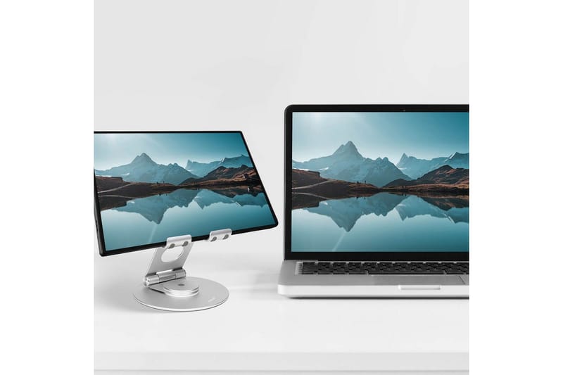 Laptopställ Desire2 Dual Pivot 360 - Silver - Förvaring - Småförvaring - Förvaringsställ - Laptopställ