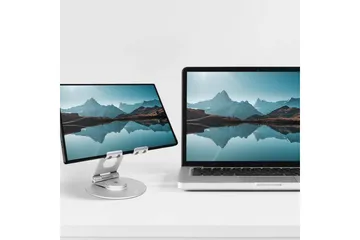 Laptopställ Desire2 Dual Pivot 360 - Silver - Förvaring - Småförvaring - Förvaringsställ - Laptopställ