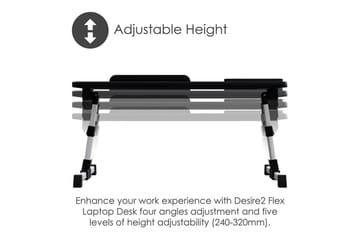 Laptopställ Desire2 Justerbart - Svart - Förvaring - Småförvaring - Förvaringsställ - Laptopställ