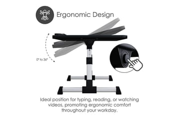 Laptopställ Desire2 Justerbart - Svart - Förvaring - Småförvaring - Förvaringsställ - Laptopställ