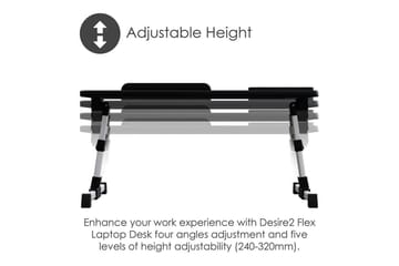 Laptopställ Desire2 Justerbart - Svart - Förvaring - Småförvaring - Förvaringsställ - Laptopställ