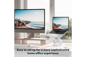 Laptopställ Desire2 Supreme Dual Pivot Plus Silver - Silver - Förvaring - Småförvaring - Förvaringsställ - Laptopställ