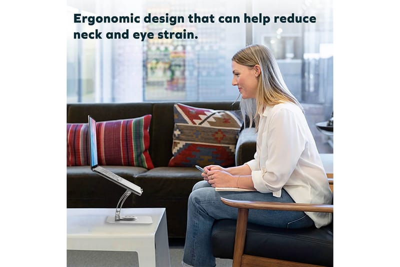 Laptopställ Desire2 Supreme Dual Pivot Plus Silver - Silver - Förvaring - Småförvaring - Förvaringsställ - Laptopställ