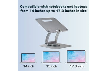 Laptopställ Desire2 Supreme Dual Pivot Plus Silver - Silver - Förvaring - Småförvaring - Förvaringsställ - Laptopställ