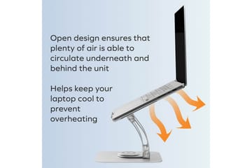 Laptopställ Desire2 Supreme Dual Pivot Plus Silver - Silver - Förvaring - Småförvaring - Förvaringsställ - Laptopställ