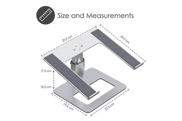 Laptopställ Desire2 Vertikalt Justerbart - Silver - Förvaring - Småförvaring - Förvaringsställ - Laptopställ
