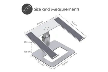 Laptopställ Desire2 Vertikalt Justerbart - Silver - Förvaring - Småförvaring - Förvaringsställ - Laptopställ