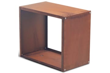 Vedhylla 3mm cortenstål 60x50 cm Brun - Lyfco - Förvaring - Småförvaring - Förvaringsställ - Vedställ & vedhylla