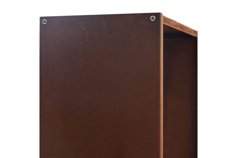 Vedhylla 3mm cortenstål 60x50 cm Brun - Lyfco - Förvaring - Småförvaring - Förvaringsställ - Vedställ & vedhylla