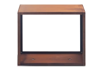 Vedhylla 3mm cortenstål 60x50 cm Brun - Lyfco - Förvaring - Småförvaring - Förvaringsställ - Vedställ & vedhylla