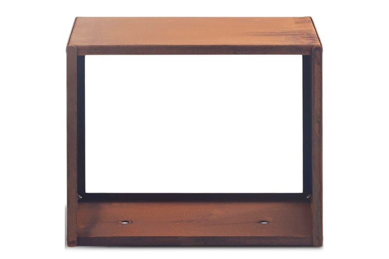 Vedhylla 3mm cortenstål 60x50 cm Brun - Lyfco - Förvaring - Småförvaring - Förvaringsställ - Vedställ & vedhylla
