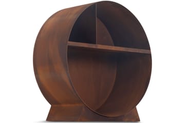 Vedställ 3mm cortenstål 75x78 cm Brun - Lyfco - Förvaring - Småförvaring - Förvaringsställ - Vedställ & vedhylla