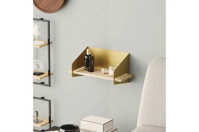 Faeryn Vägghylla 40 cm - Guld - Förvaring - Hylla
