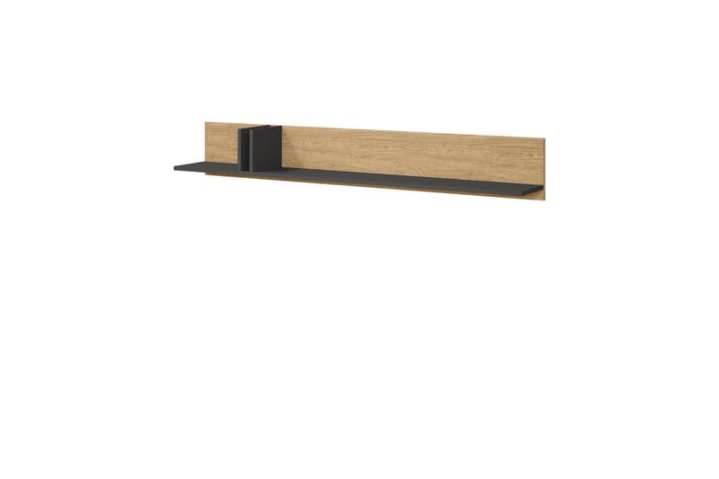 Farshian Vägghylla 150x22 cm - Grå/Brun - Förvaring - Småförvaring - Väggförvaring