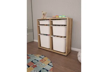 Flerfunktionsskåp Carla Valnöt Vit - Valnöt Vit - Förvaring - Småförvaring - Förvaringslåda