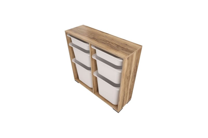 Flerfunktionsskåp Carla Valnöt Vit - Valnöt Vit - Förvaring - Småförvaring - Förvaringslåda