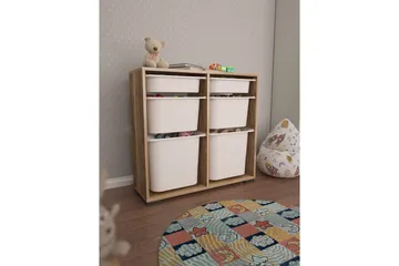 Flerfunktionsskåp Carla Valnöt Vit - Valnöt Vit - Förvaring - Småförvaring - Förvaringslåda