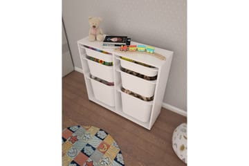 Flerfunktionsskåp Carla Vit - Vit - Förvaring - Småförvaring - Förvaringslåda