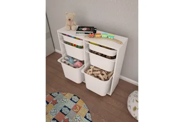 Flerfunktionsskåp Carla Vit - Vit - Förvaring - Småförvaring - Förvaringslåda