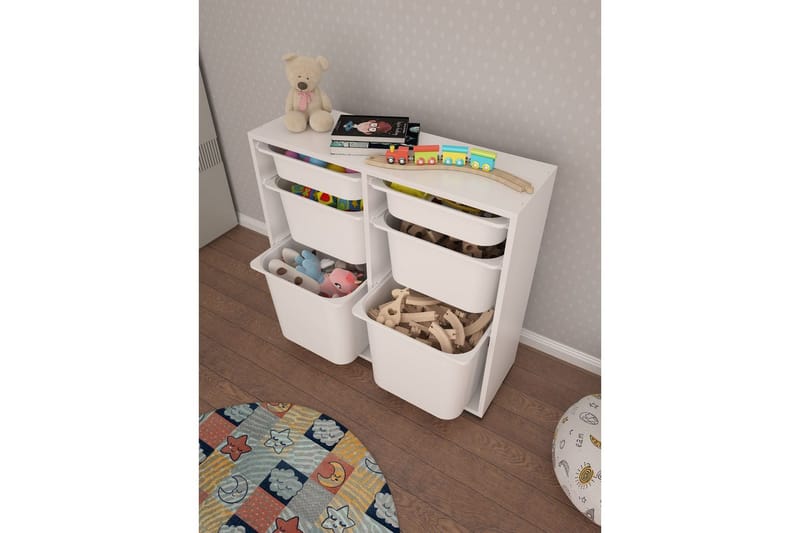 Flerfunktionsskåp Carla Vit - Vit - Förvaring - Småförvaring - Förvaringslåda