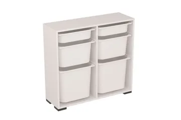 Flerfunktionsskåp Carla Vit - Vit - Förvaring - Småförvaring - Förvaringslåda