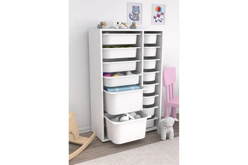 Flerfunktionsskåp Havor Vit - Vit - Förvaring - Småförvaring - Förvaringslåda