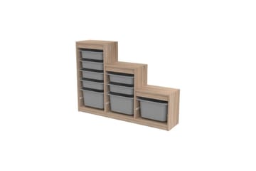 Flerfunktionsskåp Mobin Sonomo Grå - Sonomo Grå - Förvaring - Småförvaring - Förvaringslåda