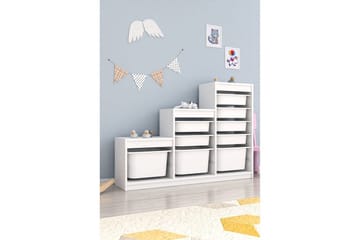 Flerfunktionsskåp Mobin Vit - Vit - Förvaring - Småförvaring - Förvaringslåda