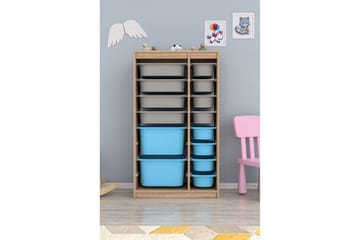 Flerfunktionsskåp Montana (69 x 112.2 x 29.6 cm) Sonomo Grå / Blå - Sonomo Grå / Blå - Förvaring - Småförvaring - Förvaringslåda